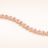 7.32 TCW Princess and Marquise Moissanite Tennis Bracelet