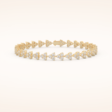 2.69 TCW Round Moissanite Tennis Bracelet