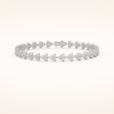 2.69 TCW Round Moissanite Tennis Bracelet