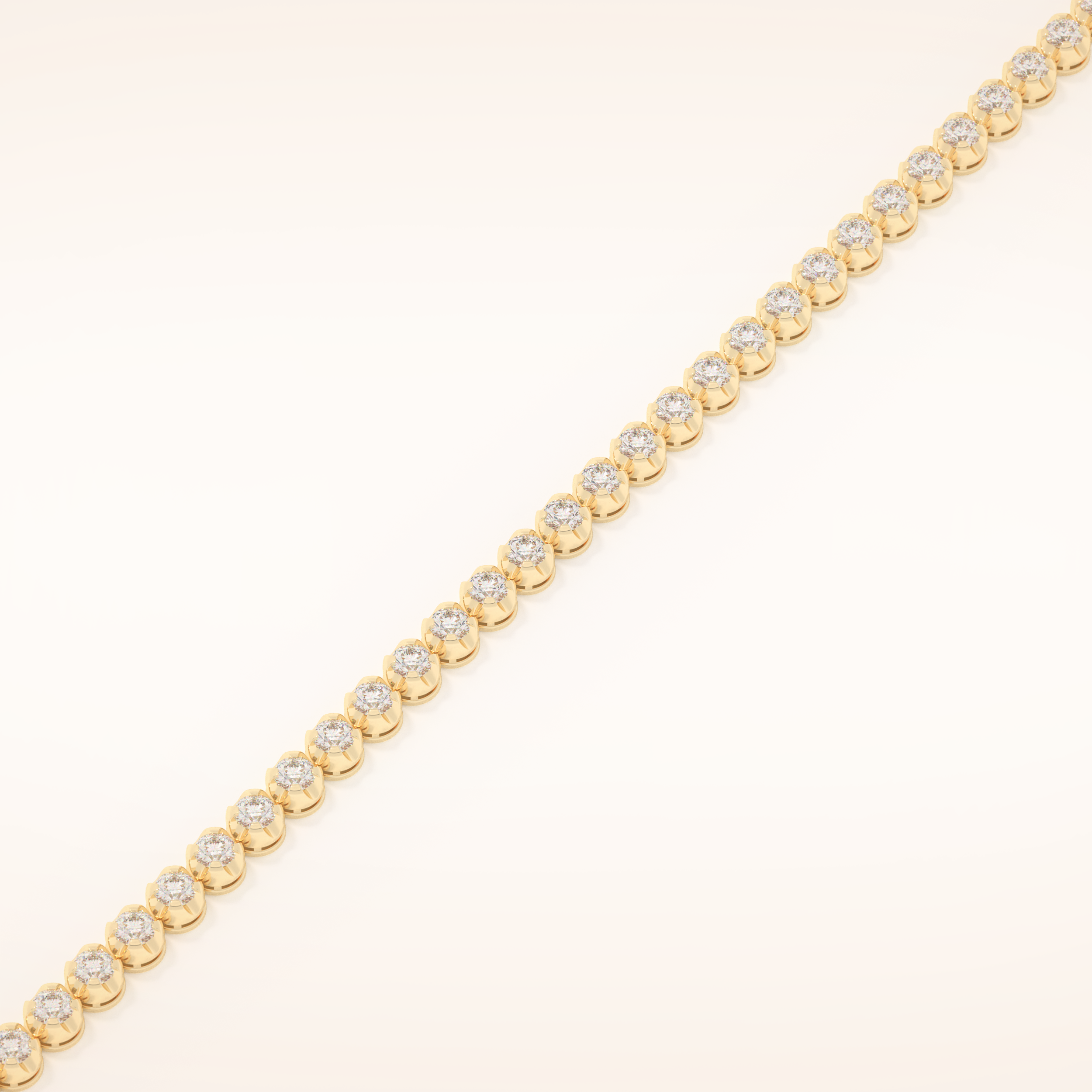 2.41 TCW Round Moissanite Tennis Bracelet
