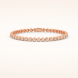 2.41 TCW Round Moissanite Tennis Bracelet