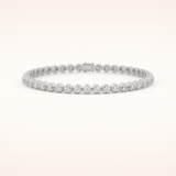 2.41 TCW Round Moissanite Tennis Bracelet