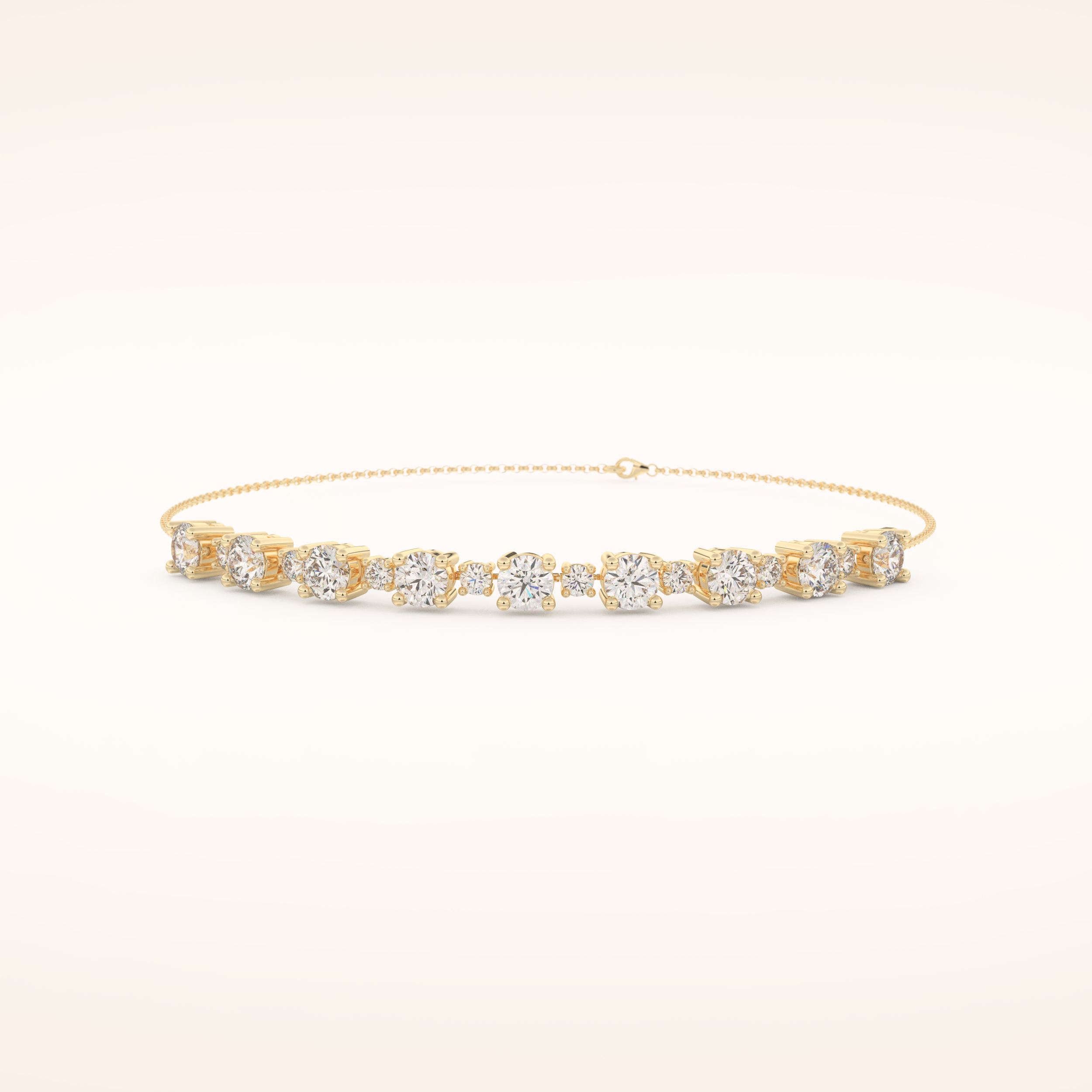 1.69 TCW Round Moissanite Tennis Bracelet