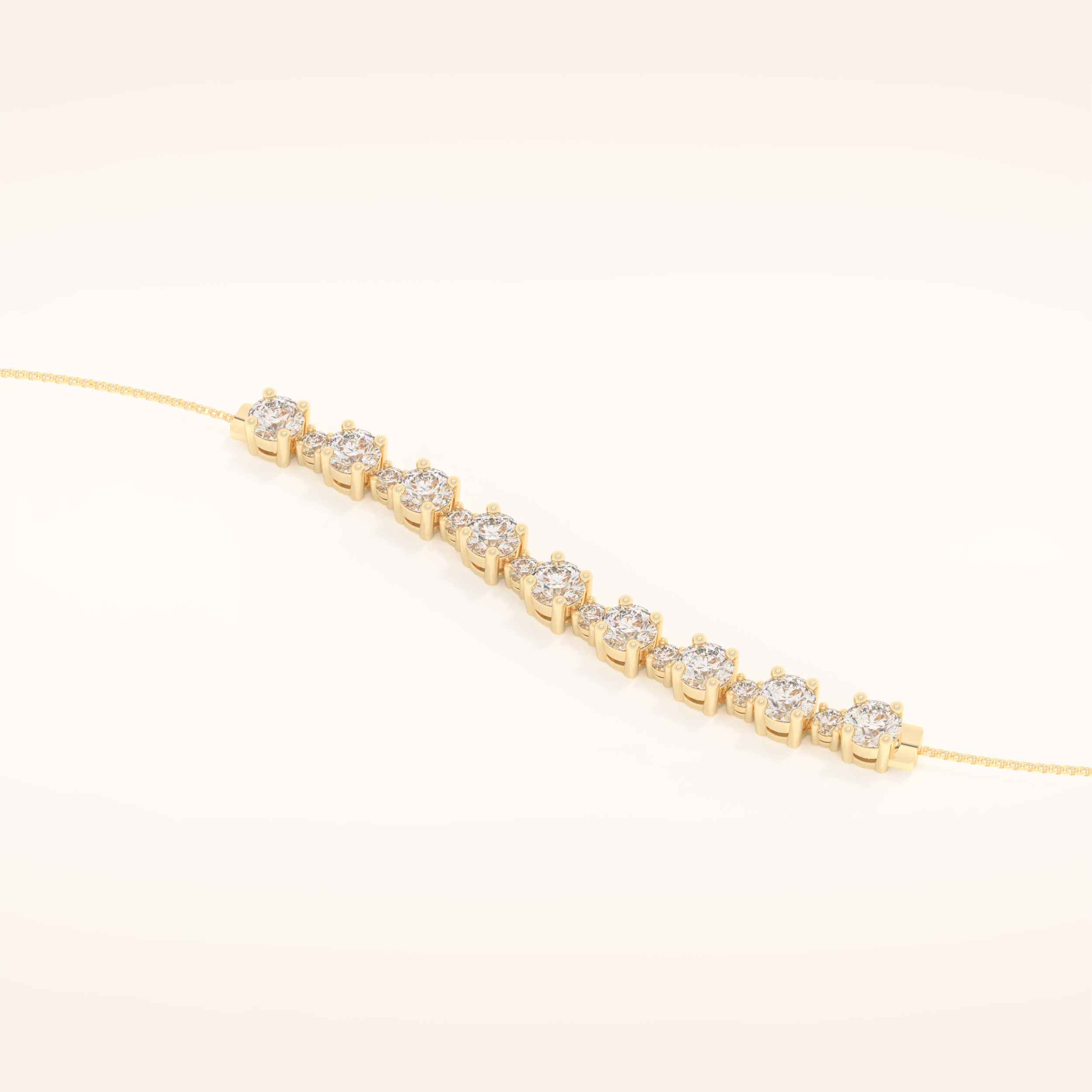 1.69 TCW Round Moissanite Tennis Bracelet