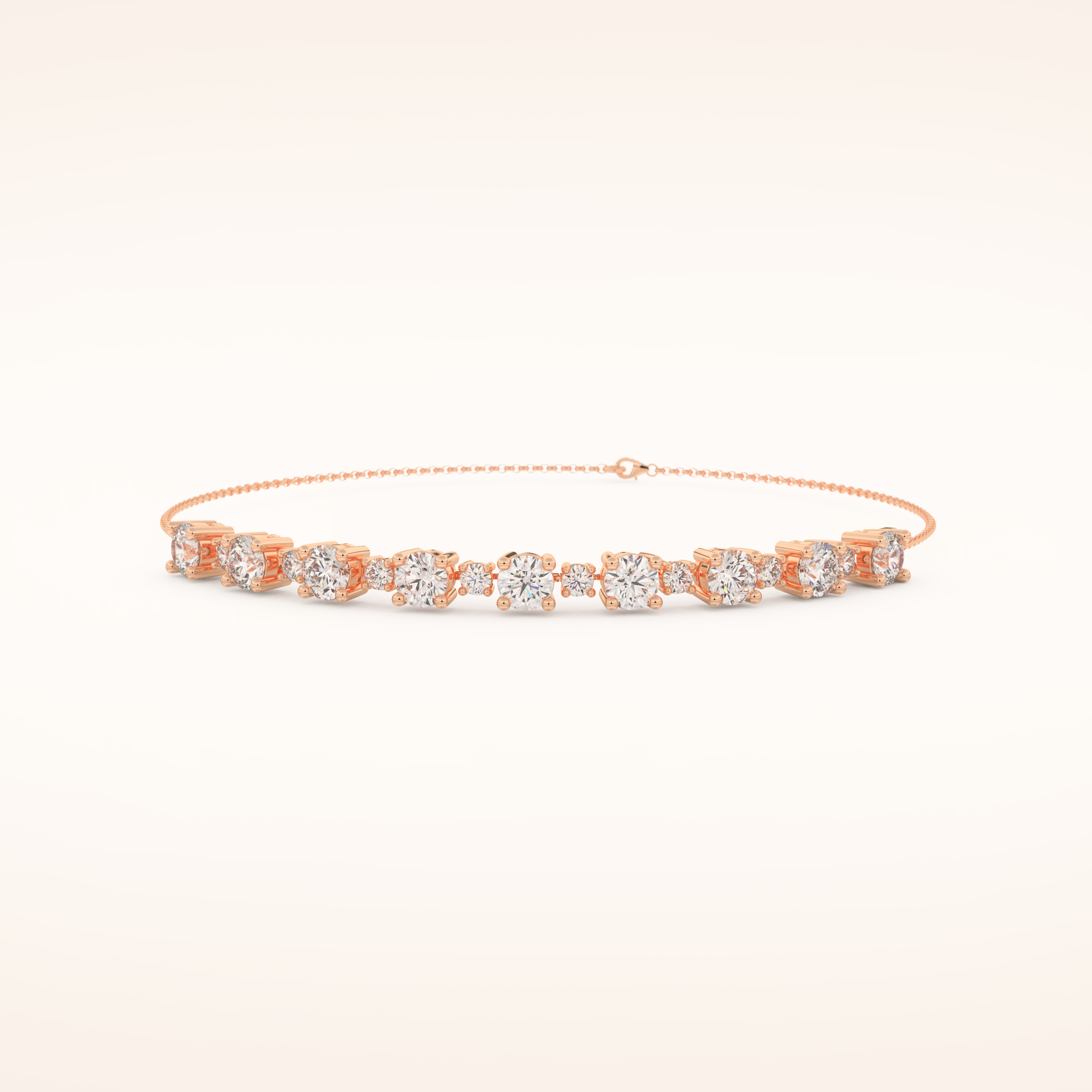 1.69 TCW Round Moissanite Tennis Bracelet