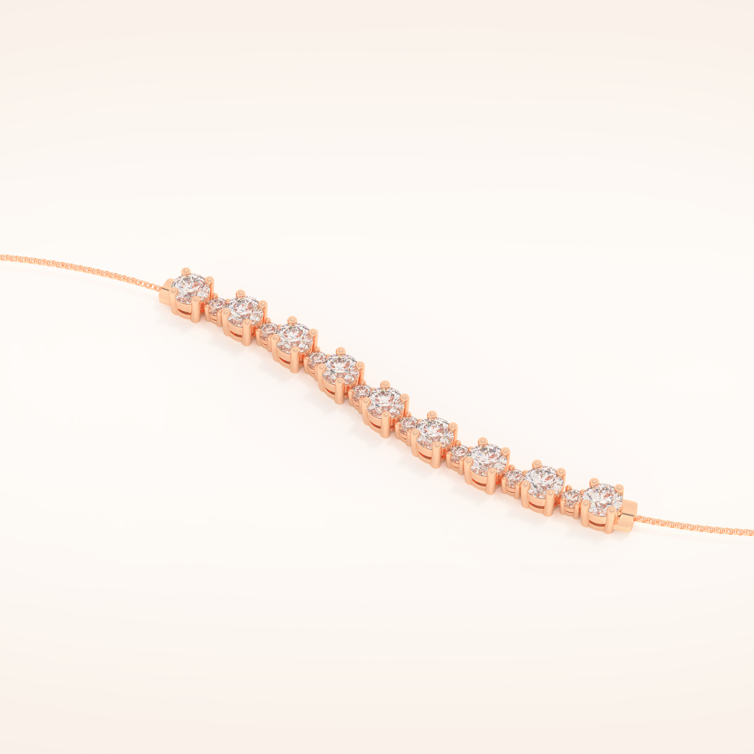 1.69 TCW Round Moissanite Tennis Bracelet
