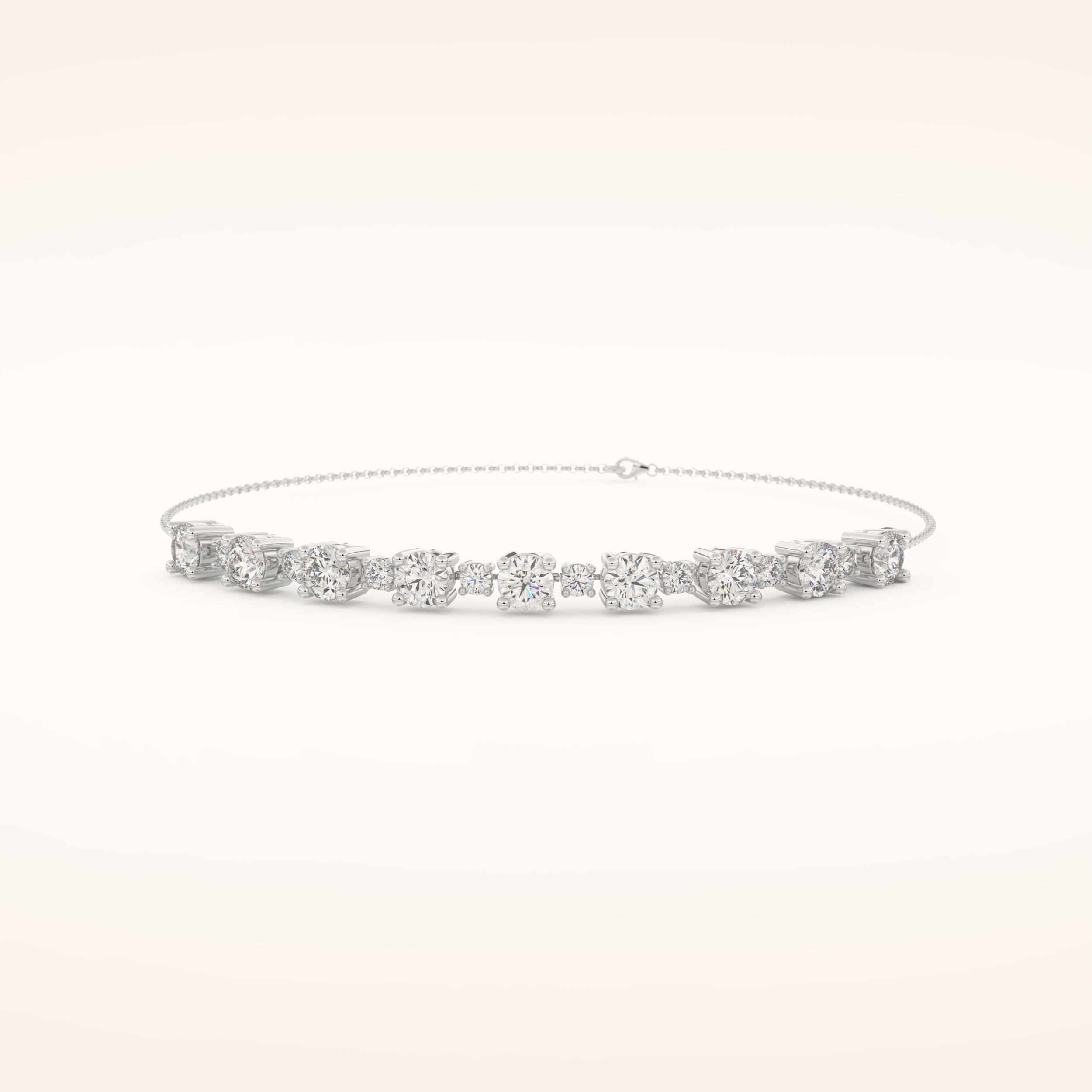 1.69 TCW Round Moissanite Tennis Bracelet