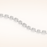 0.8 TCW Round Moissanite Chain Linked Bracelet 2