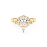 Oval Cut Moissanite Bridal Set with Cluster Settings– 1.22 CT Center, 0.55 TCW Accents 7