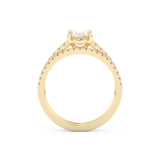 Oval Cut Moissanite Bridal Set with Pave Settings– 1.09 CT Center, 0.28 TCW Accents 11