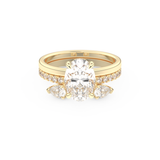 Oval Cut Moissanite Bridal Set with Solitaire Settings– 2.12 CT Center, 0.48 TCW Accents 7