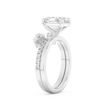 Oval Cut Moissanite Bridal Set with Solitaire Settings– 2.12 CT Center, 0.48 TCW Accents 6