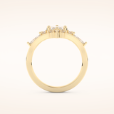 1.08 CT Marquise Shaped Solitaire Moissanite Bridal Set 11