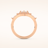 1.08 CT Marquise Shaped Solitaire Moissanite Bridal Set 17