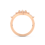 Marquise Cut Moissanite Bridal Set with Solitaire Settings– 1.08 CT Center, 0.32 TCW Accents 17
