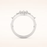 1.08 CT Marquise Shaped Solitaire Moissanite Bridal Set 5