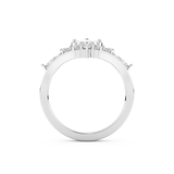 Marquise Cut Moissanite Bridal Set with Solitaire Settings– 1.08 CT Center, 0.32 TCW Accents 6