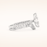 1.08 CT Marquise Cut Pave Moissanite Bridal Set 2