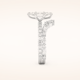 1.08 CT Marquise Cut Pave Moissanite Bridal Set 6