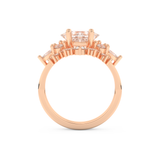 Princess Cut Moissanite Bridal Set with Cluster Settings– 1.72 CT Center, 0.47 TCW Accents 17