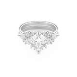 Princess Cut Moissanite Bridal Set with Cluster Settings– 1.72 CT Center, 0.47 TCW Accents 1