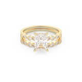Radiant Cut Moissanite Bridal Set with Pave Settings– 1.56 CT Center, 0.53 TCW Accents 7