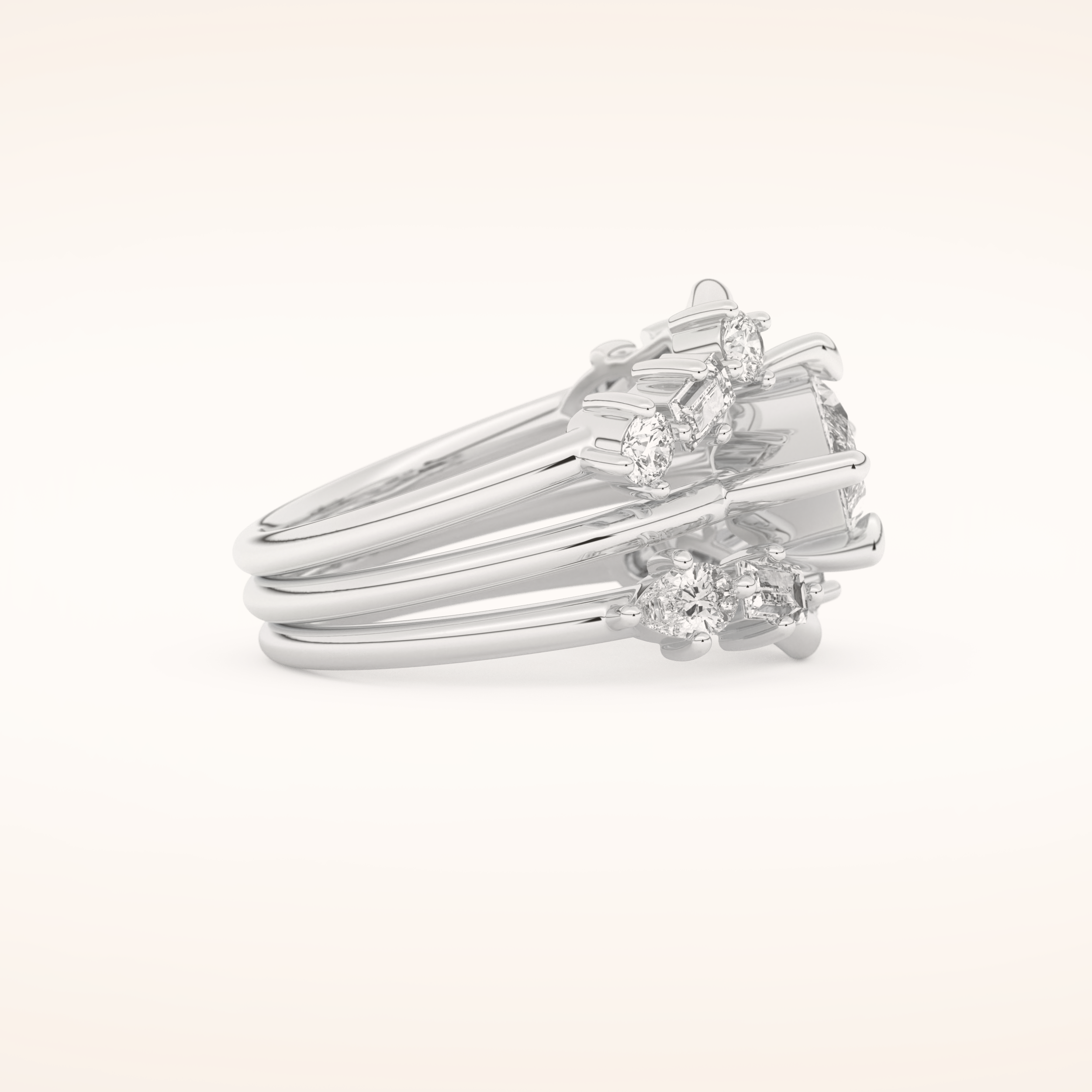 1.08 CT Marquise Cut Moissanite Bridal Set 2