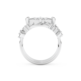 Marquise Cut Moissanite Bridal Set – 1.08 CT Center, 0.75 TCW Accents 4