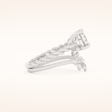 1.08 CT Round Cut Nature Inspired Moissanite Bridal Set