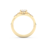 Oval Cut Moissanite Bridal Set with Three Stone Settings – 1.18 CT Center, 0.32 TCW Accents 11