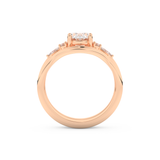 Oval Cut Moissanite Bridal Set with Three Stone Settings – 1.18 CT Center, 0.32 TCW Accents 17