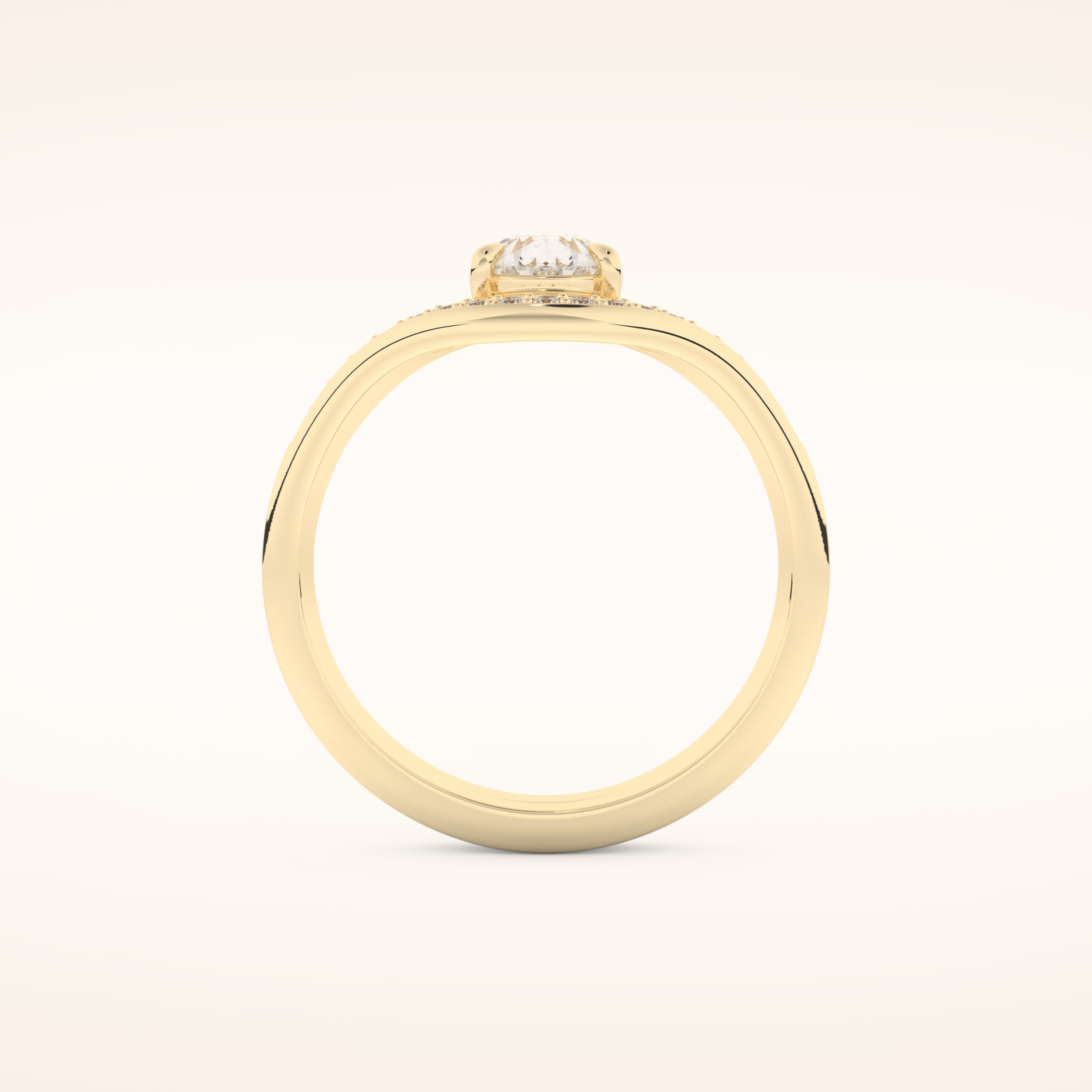 0.65 CT Pear Cut Solitaire Moissanite Bridal Set 11