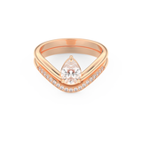 Pear Cut Moissanite Bridal Set with Solitaire Settings – 0.65 CT Center, 0.09 TCW Accents 13