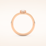 0.65 CT Pear Cut Solitaire Moissanite Bridal Set 17