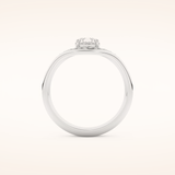 0.65 CT Pear Cut Solitaire Moissanite Bridal Set 5
