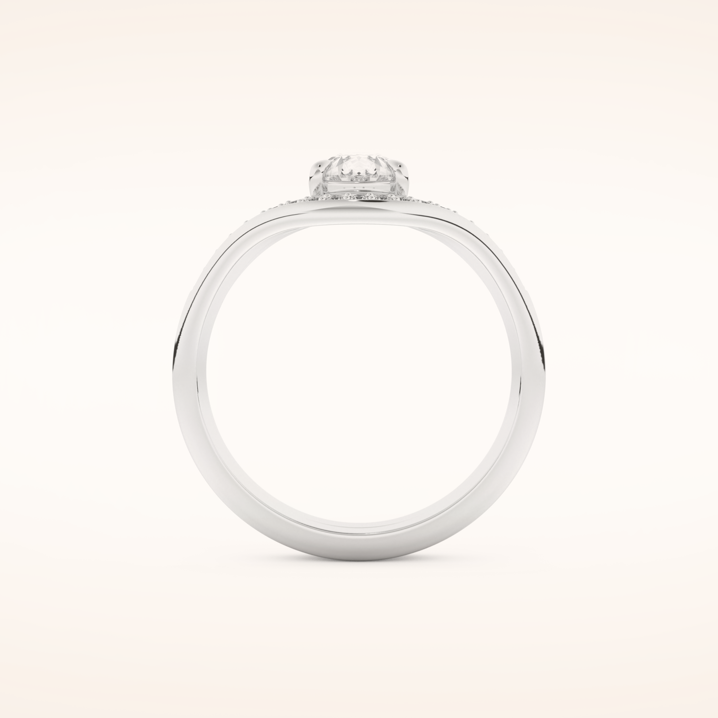 0.65 CT Pear Cut Solitaire Moissanite Bridal Set 5