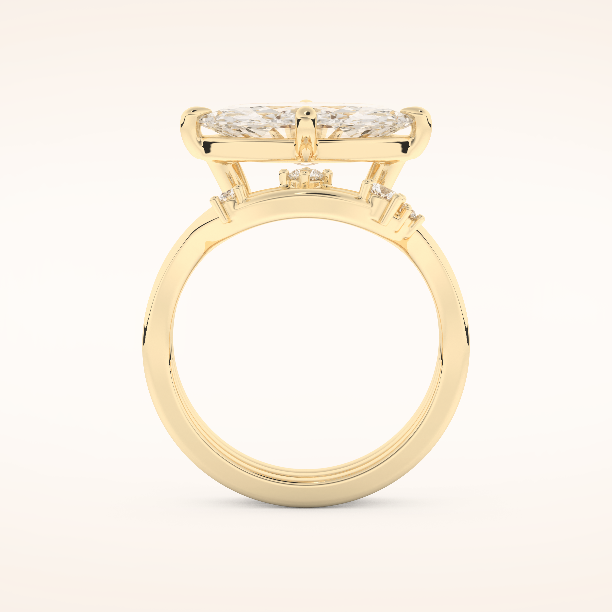 2.24 CT Marquise Cut Solitaire Moissanite Bridal Set 11