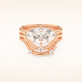 2.24 CT Marquise Cut Solitaire Moissanite Bridal Set 13