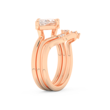 Marquise Cut Moissanite Bridal Set with Solitaire Settings  – 2.24 CT Center, 0.13 TCW Accents 16