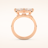2.24 CT Marquise Cut Solitaire Moissanite Bridal Set 17