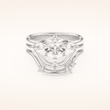 2.24 CT Marquise Cut Solitaire Moissanite Bridal Set 1