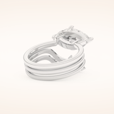 2.24 CT Marquise Cut Solitaire Moissanite Bridal Set 3