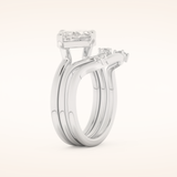 2.24 CT Marquise Cut Solitaire Moissanite Bridal Set 4