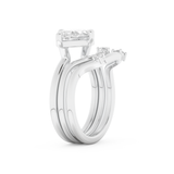 Marquise Cut Moissanite Bridal Set with Solitaire Settings  – 2.24 CT Center, 0.13 TCW Accents 6