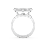 Marquise Cut Moissanite Bridal Set with Solitaire Settings  – 2.24 CT Center, 0.13 TCW Accents 5