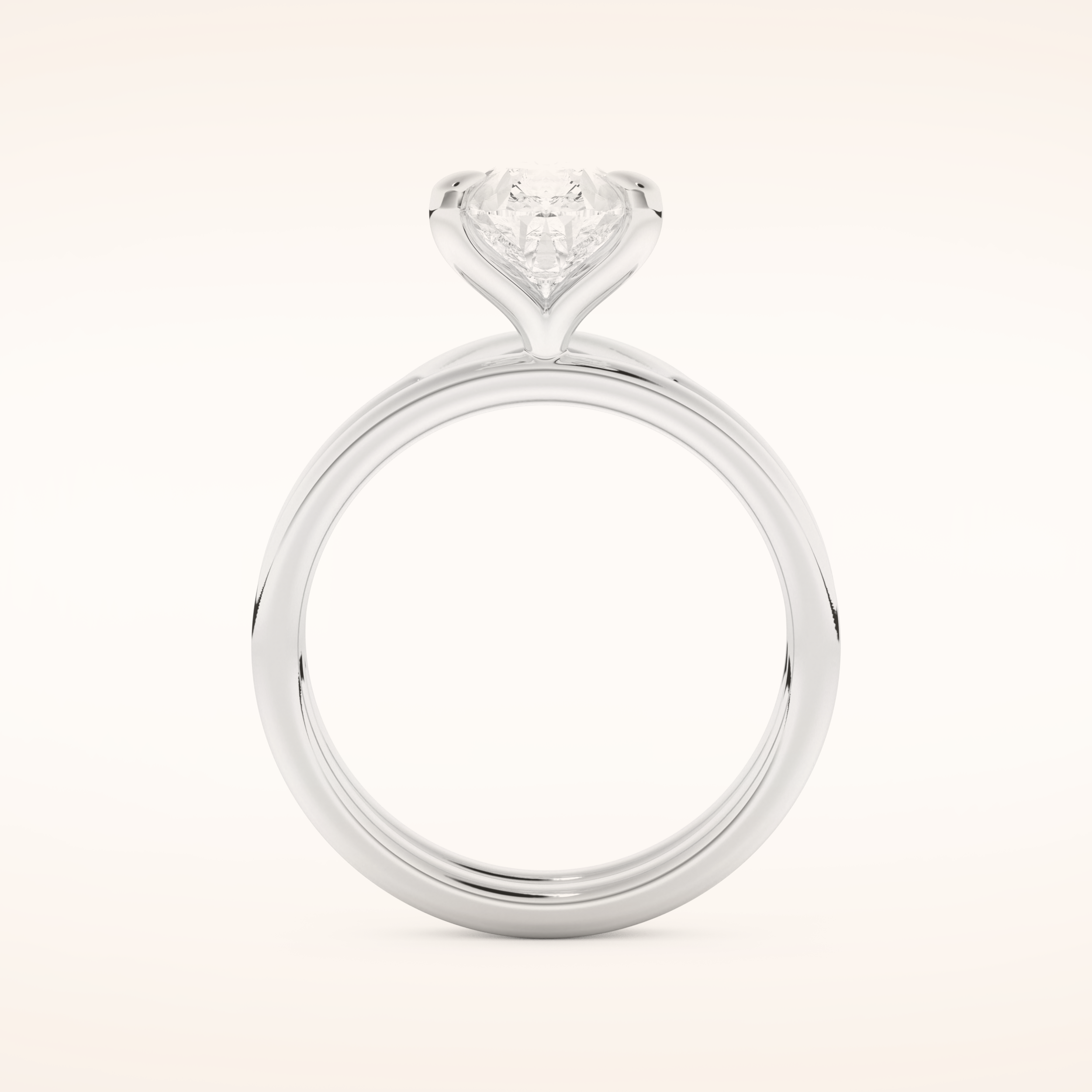 1.99 CT Pear Cut Solitaire Moissanite Bridal Set 5