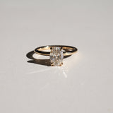 Solitaire Engagement Ring Featuring 1.5 CT Oval Moissanite 4