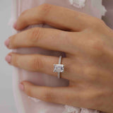 Emerald Pave Lab Grown Diamond Engagement Ring