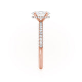 Oval Hidden Halo & Pave Lab Grown Diamond Engagement Ring