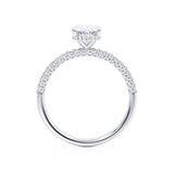 Oval Pave Lab Grown Diamond Engagement Ring